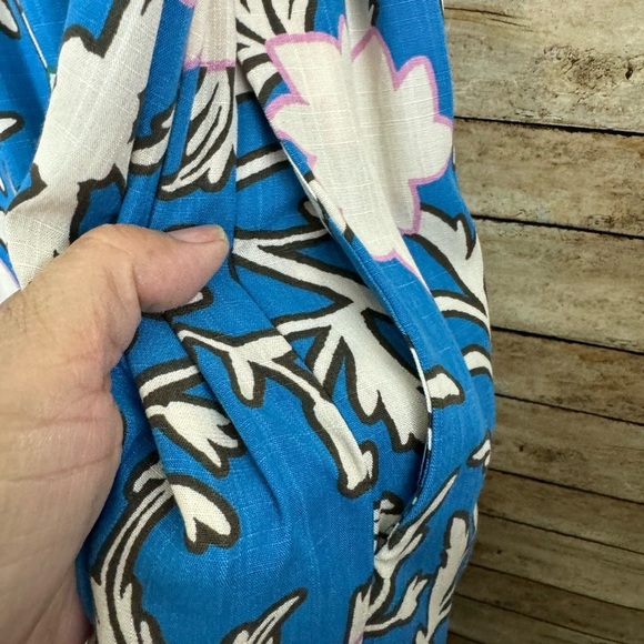 Women’s Knox Rose Wrap Midi Dress Blue Floral XXL - Picture 5 of 5